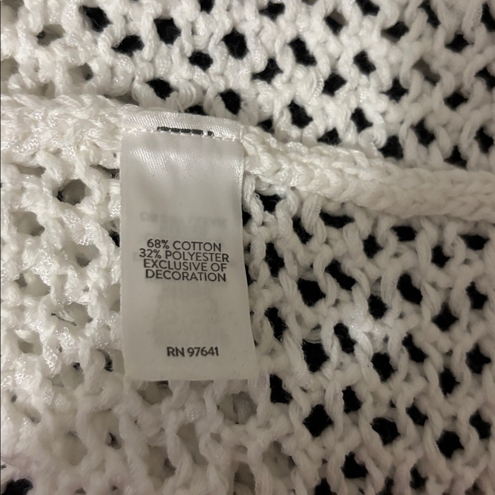 J Jill Hooded Crochet Cardigan - Picture 8 of 8